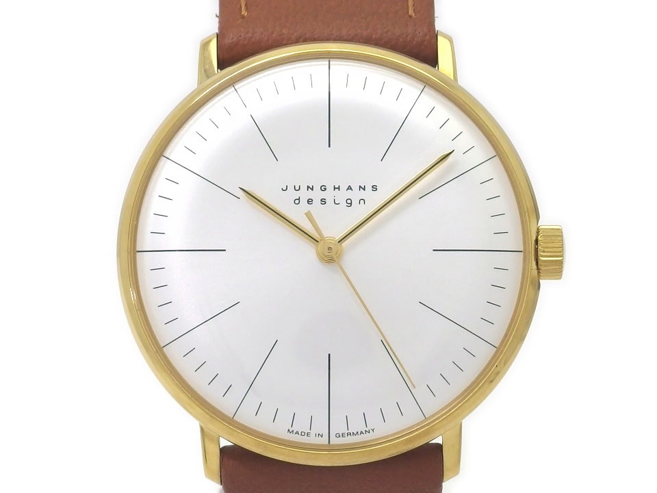 ユンハンス マックスビル デザイン 34mm 027 5703 00 手巻き USED JUNGHANS