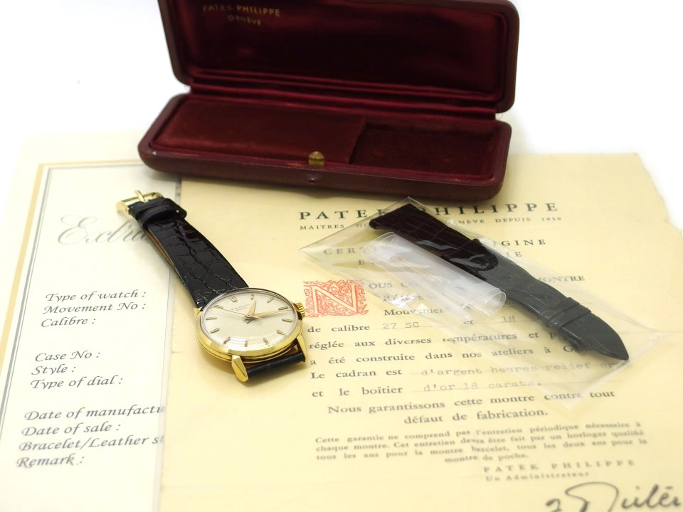 パテックフィリップ　付属品 パテックフィリップ カラトラバ Ref.1578 18KYG 保証書