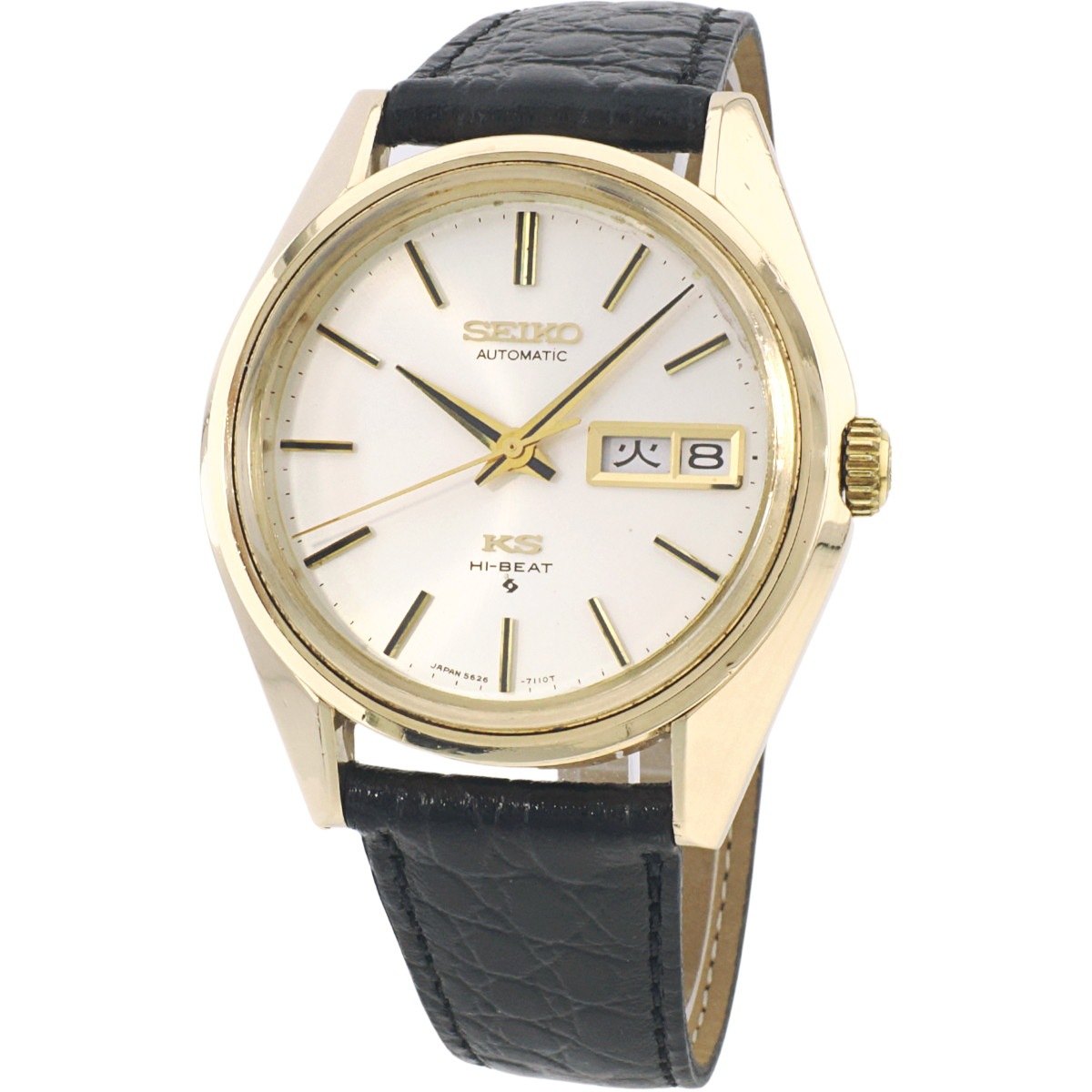 キングセイコー 5626-7111 CAP GOLDケース スクリューバック式裏蓋 自動巻 OH済 1973年製（昭和48年）