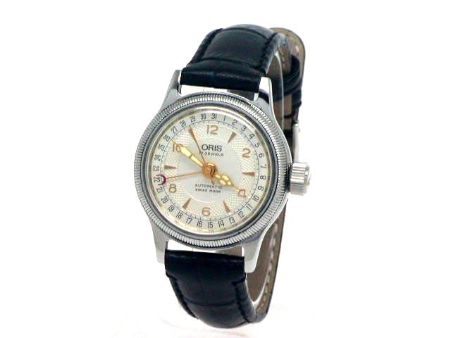 オリス ポインターデイト レディス 28mm 574 7464 自動巻 OH済 USED