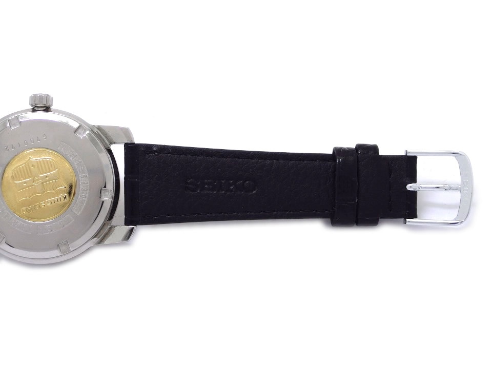 最終価格　SEIKO KS 44‐9990 腕時計 ブラック文字盤OH済 新品級 1967年 アンティーク キングセイコー SEIKOメダリオン 44-9990