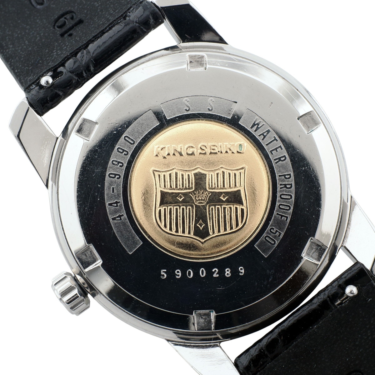 キングセイコー セカンドモデル 初期型 44-9990 盾メダリオン 純正リューズ 手巻 OH済 1965年製(昭和40年)