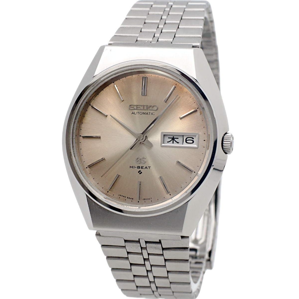 グランドセイコー 5646-8000 SEIKOブレスレット ベゼル/ガラス新品 自動巻 OH済 昭和46年/1971年製 GrandSeiko