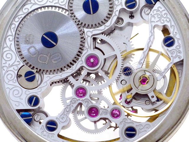 エポス スケルトン 懐中時計 2003NS 手巻き 正規品新品 epos