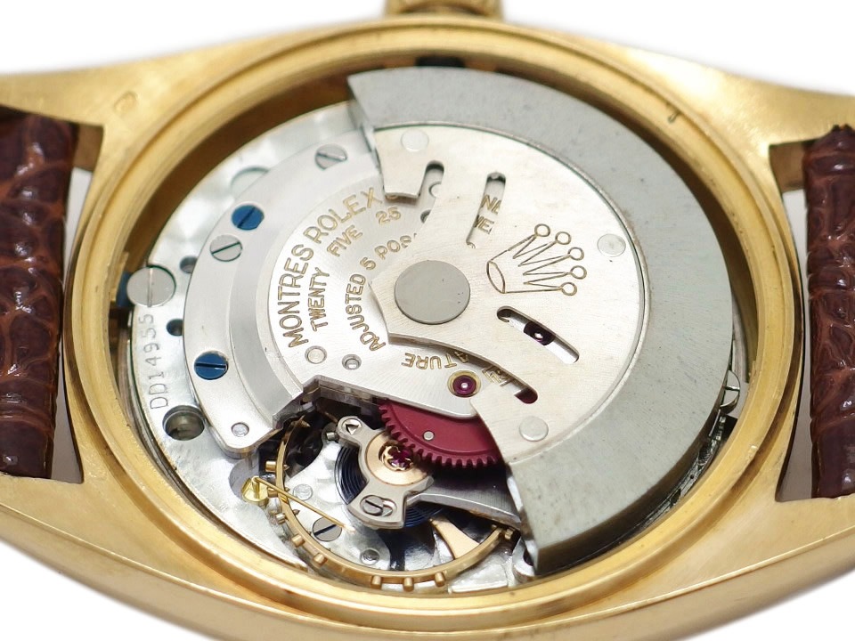 ロレックス デイデイト 18金無垢 Ref.1803 アルファ針 バタフライローター Cal.1555 自動巻 OH済 1960年代