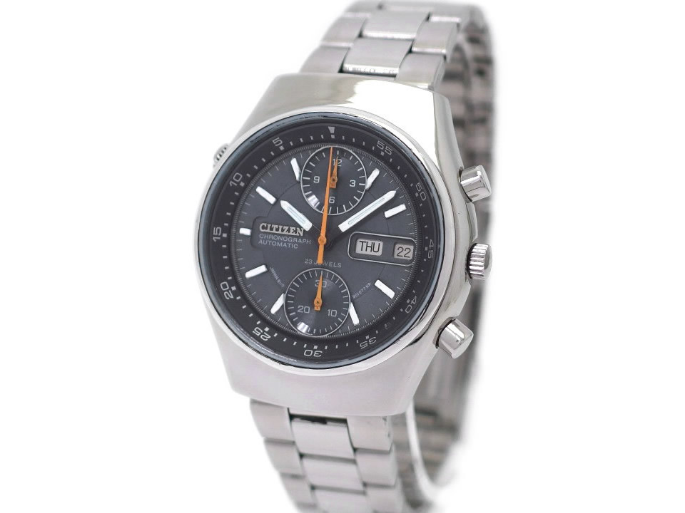 シチズン クロノグラフ Ref.4-901045 TA 回転インナーベゼル Cal
