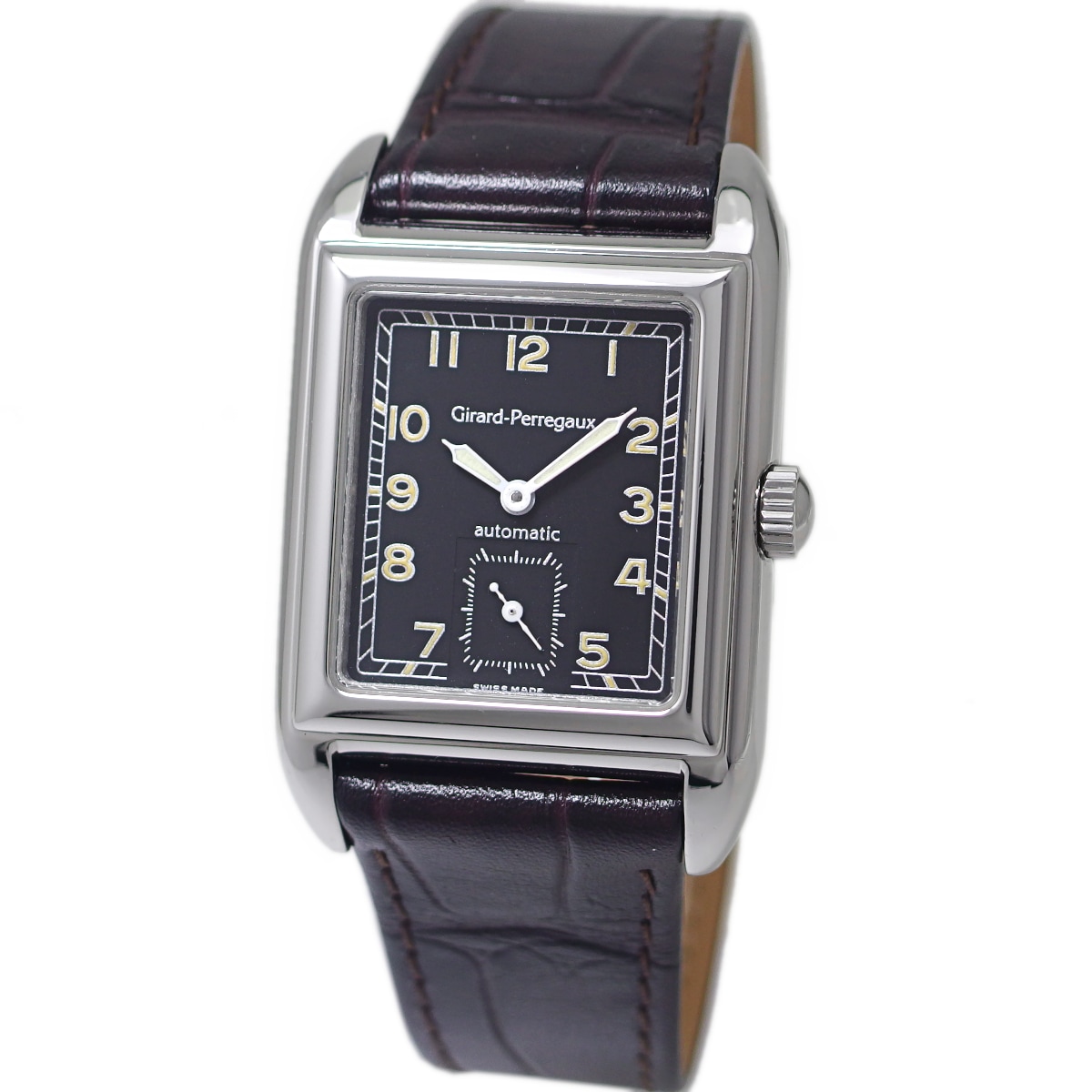 ジラールペルゴ リシュビル Ref.2520 ブラック文字盤 ステンレス製 Cal.3000 自動巻 OH済 USED Girard Perregaux