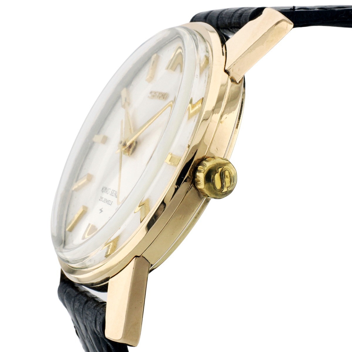 キングセイコー セカンドモデル後期 44-2000 金張り 盾メダリオン Cal.44A 手巻 OH済 1967年製（昭和42年）