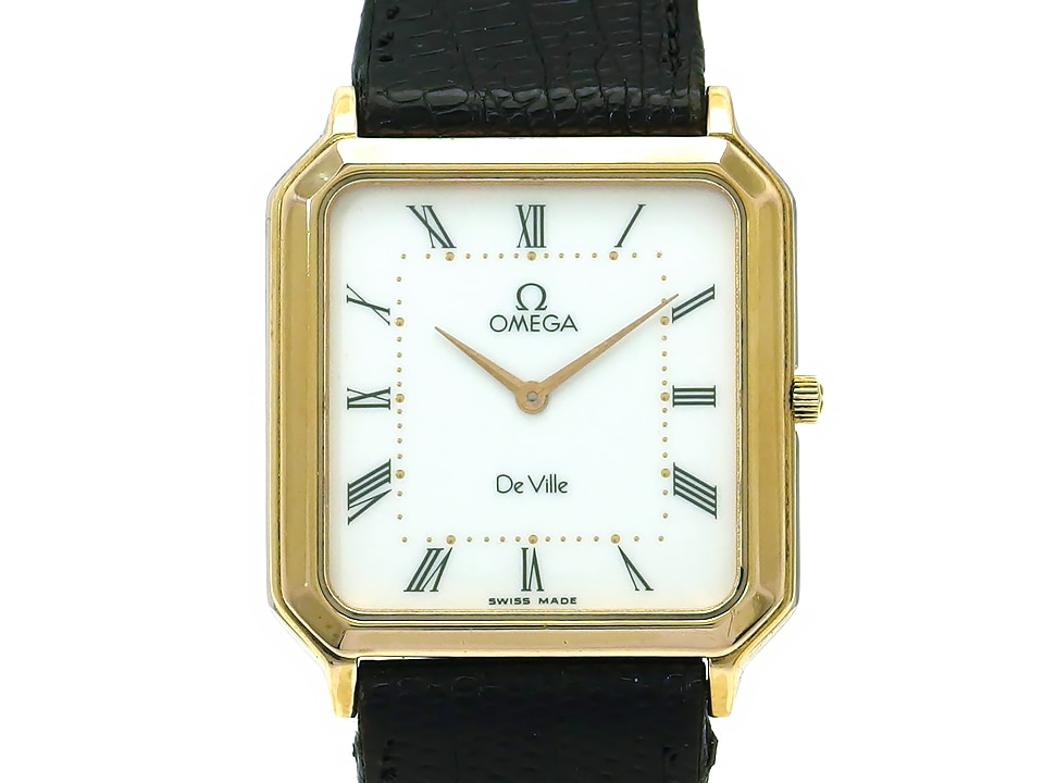 オメガ デヴィル Ref.195.0049 スクエアケース GP/SS Cal.1378 クオーツ 1990年代 USED Omega