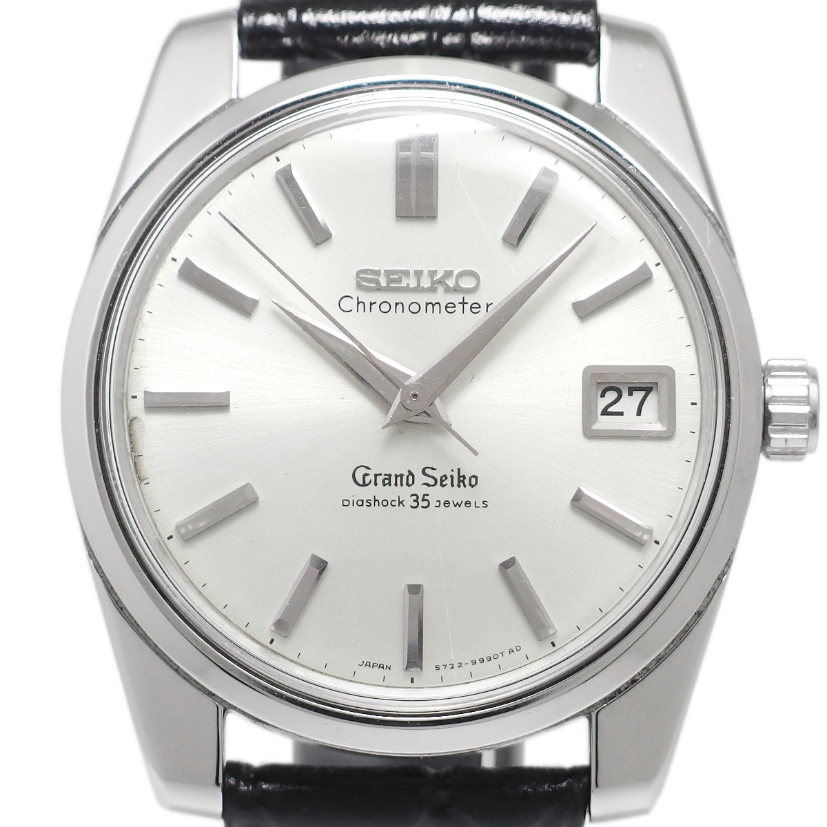 【希少】グランドセイコー セカンドモデル前期型 43999 W SEIKOリューズ ライオンメダリオン 手巻 OH済 昭和39年/1964年製 Seiko