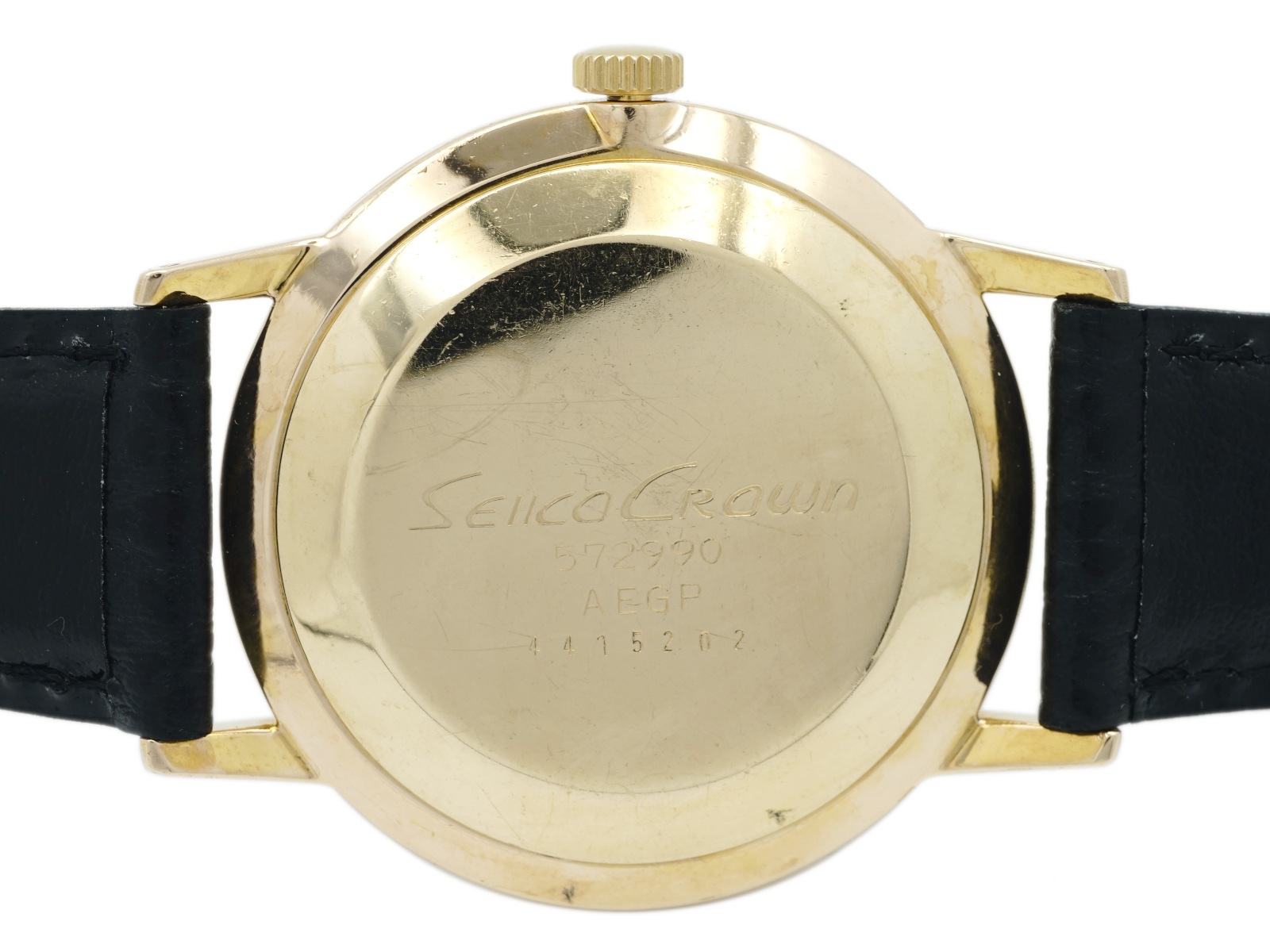稼動品　SEIKO セイコー　ニッケルアイロニー　ゴールドケース　腕時計 セイコー クラウン Ref.572990 金メッキケース Cal.560 21石 手