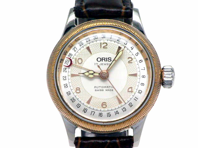 オリス ビッグクラウン ポインターデイト 32m 574 7400 自動巻 OH済 USED