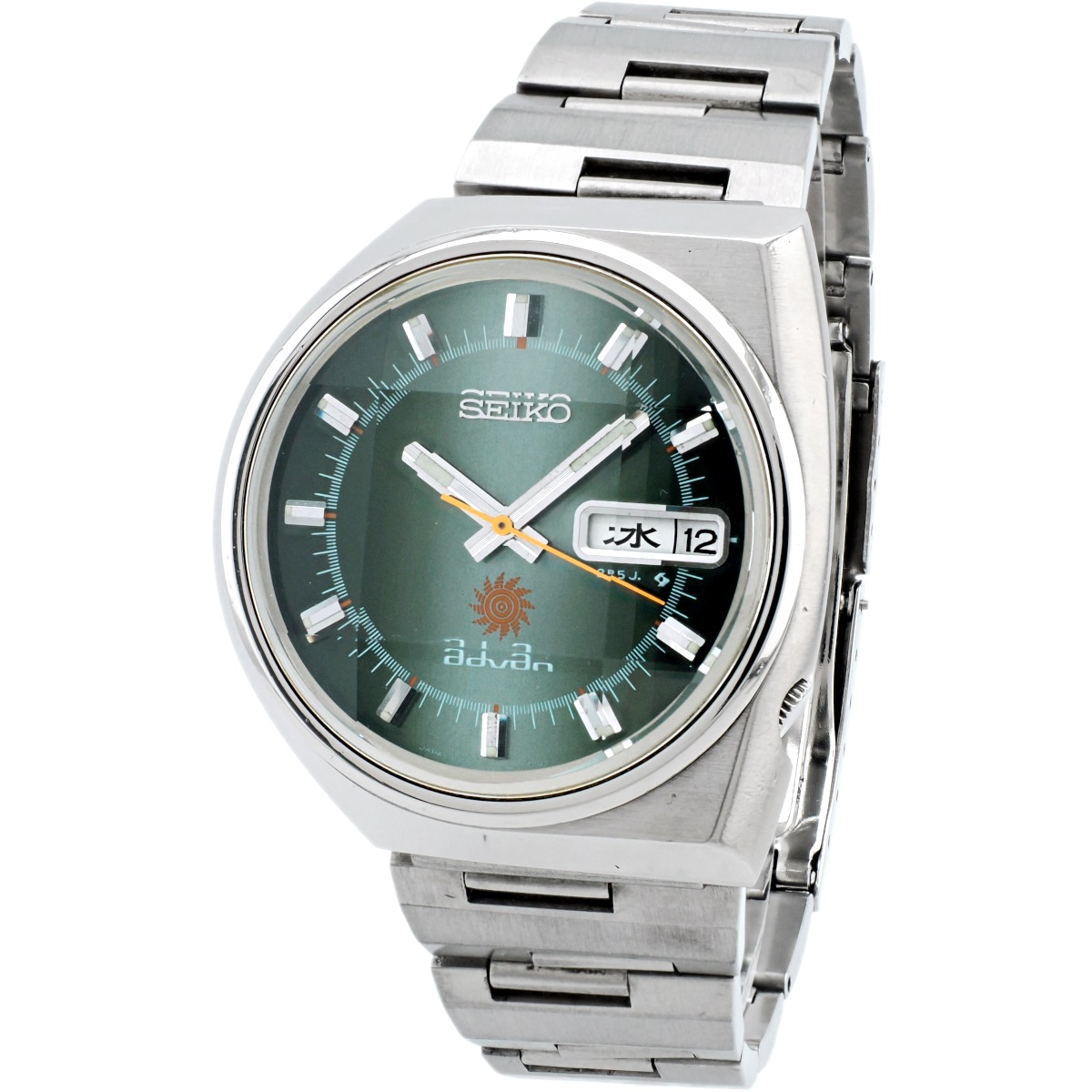 セイコー アドバン 6106-7551 左右非対称ケース 純正ブレス 自動巻 OH