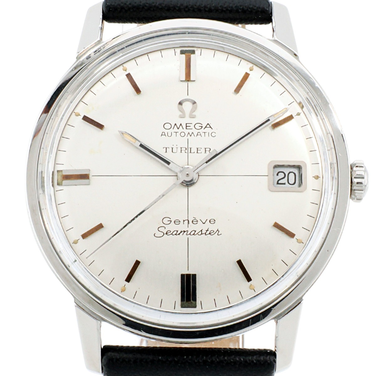 オメガ シーマスター ジュネーブ 166.002 チューラーWネーム Cal.565 自動巻 OH済 1967年製