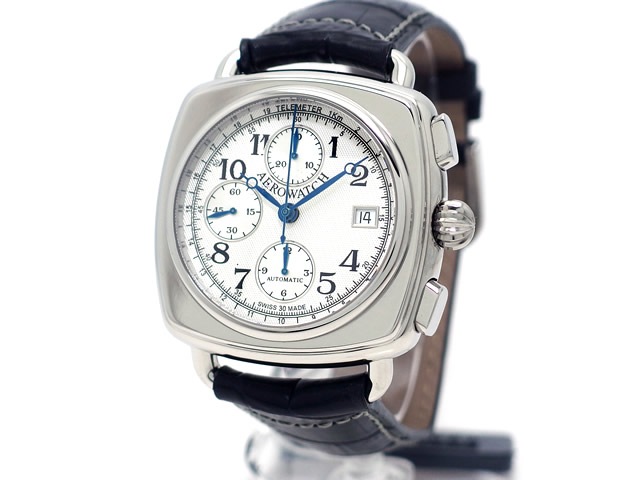 アエロ クッション クロノグラフ 1942 自動巻 バルジューCal.7750 A61912 AA10 S　新品