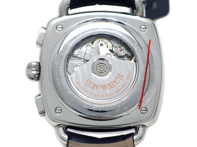 アエロ クッション クロノグラフ 1942 自動巻 バルジューCal.7750 A61912 AA10 S　新品