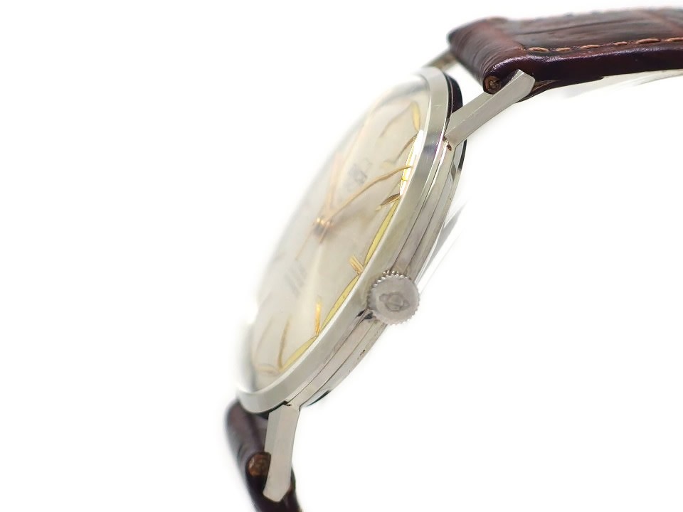 エニカ ウルトラソニック 1010 彫刻インデックス 純正リューズ Cal.AR1010 17石手巻 OH済 1960年代