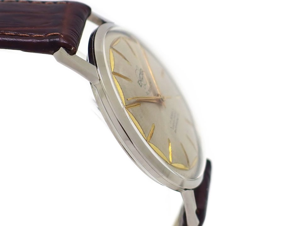 エニカ ウルトラソニック 1010 彫刻インデックス 純正リューズ Cal.AR1010 17石手巻 OH済 1960年代