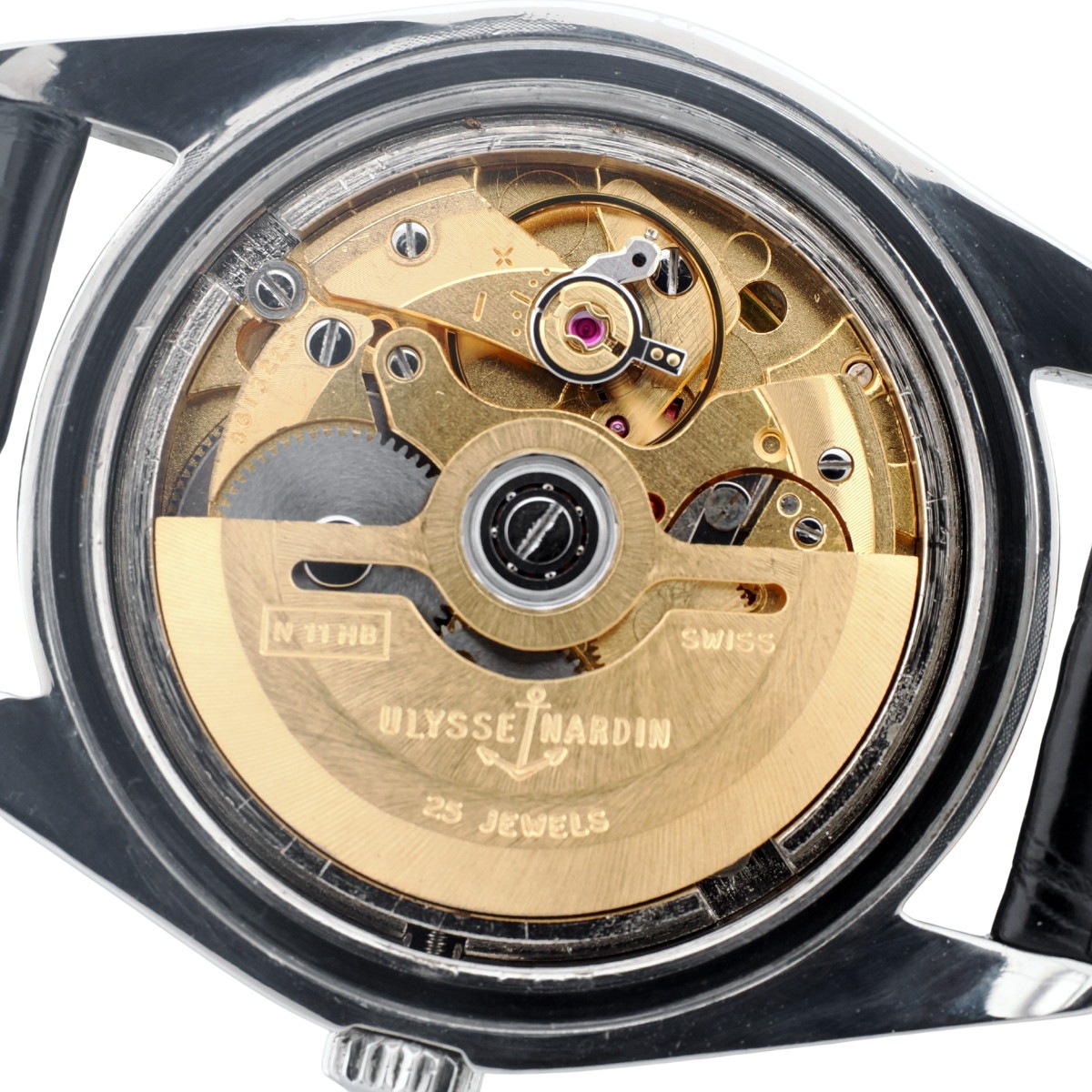 ユリスナルダン Ref.10932 1 純正リューズ Cal.N11HB 自動巻 OH済 1970年代