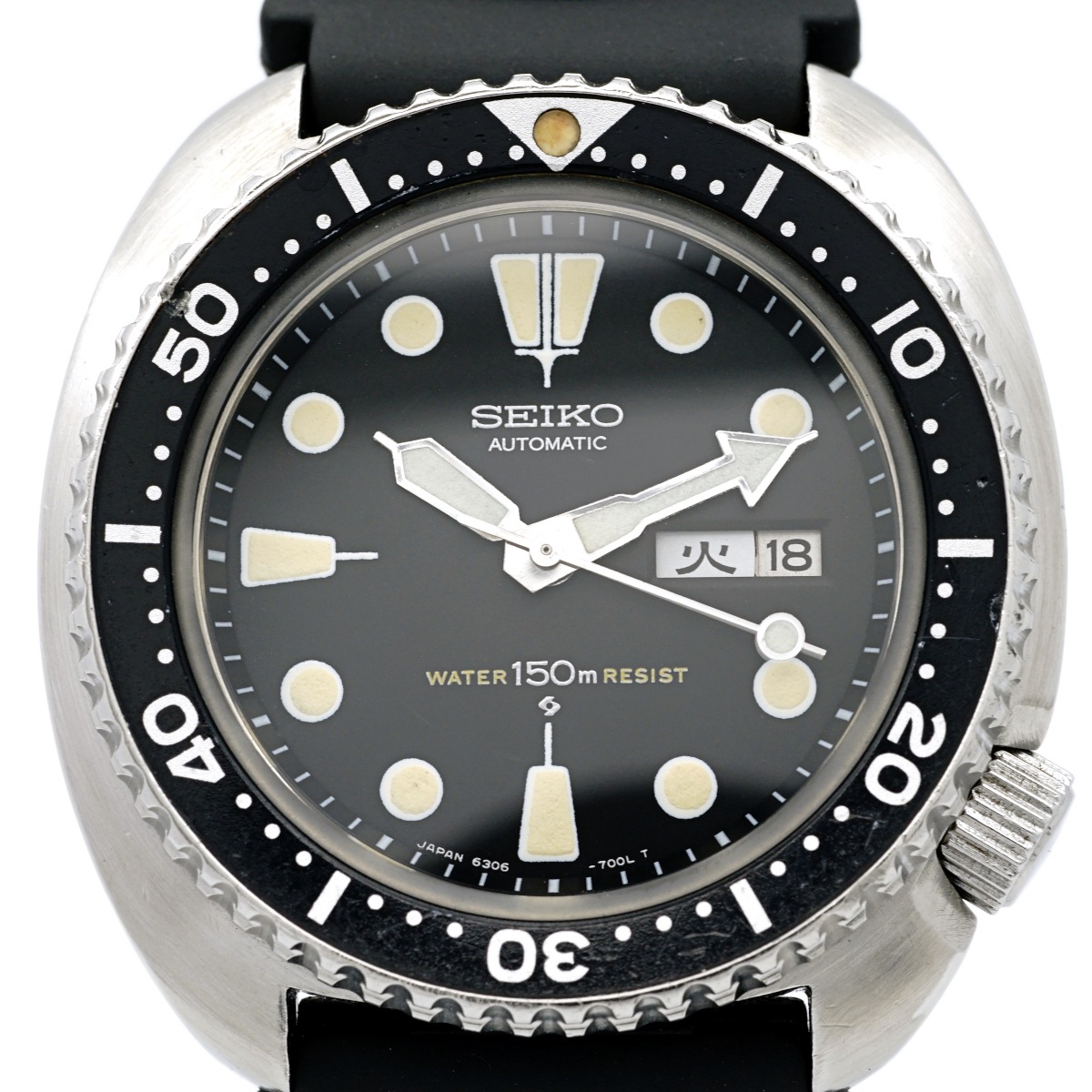 OH済 セイコー6306-7001　サードダイバー　ガラス交換済　1979年製 セイコー サードダイバー 6306-7001 国内仕様 新品ガラス Cal.6306A