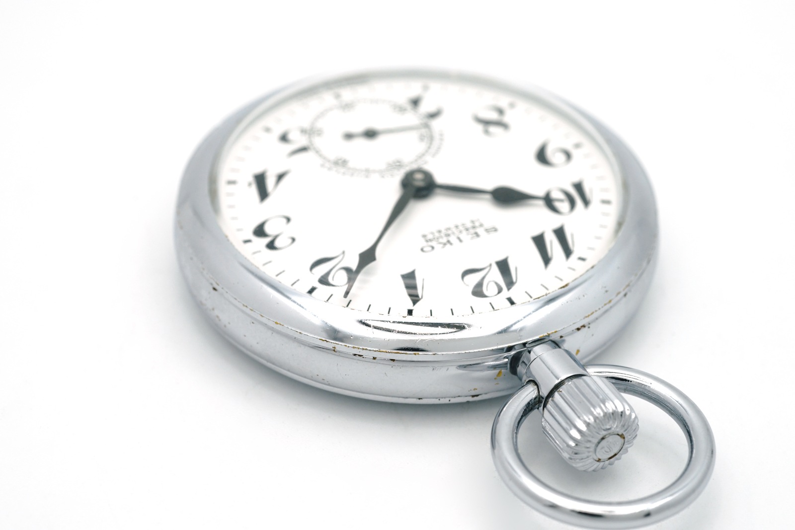 セイコー プレシジョン 懐中時計 91-0020 黒針 セコンドセッティング 15石 手巻 OH済 昭和45年/1970年製 Seiko