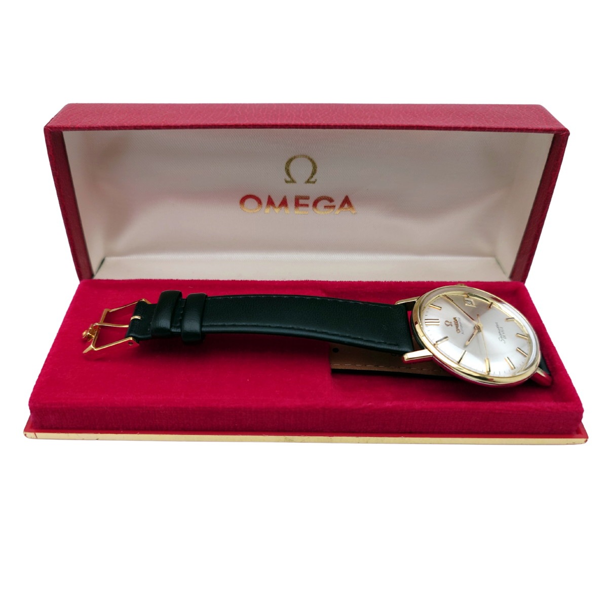 オメガ シーマスター デヴィル 166.020 ゴールドキャップ ワンピースケース Cal.562 自動巻 OH済 1965年製