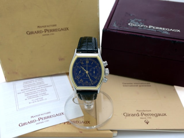 ジラールペルゴ リシュビル クロノグラフ YG/SS Ref.2710 手巻 OH済 USED