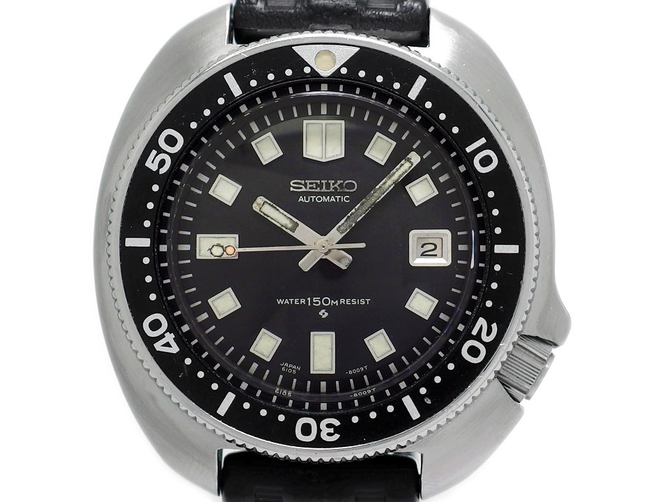 セイコー セカンドダイバー 150m 6105-8110 Cal.6105B 自動巻 OH済 1975年/昭和50年製 Seiko