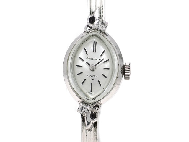 セイコー ソーラー 10-8430 レディース WGP 21石手巻 OH済 昭和45年製