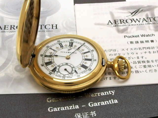 アエロ 懐中時計 GP 1015-B/55629 J501 手巻 USED AERO