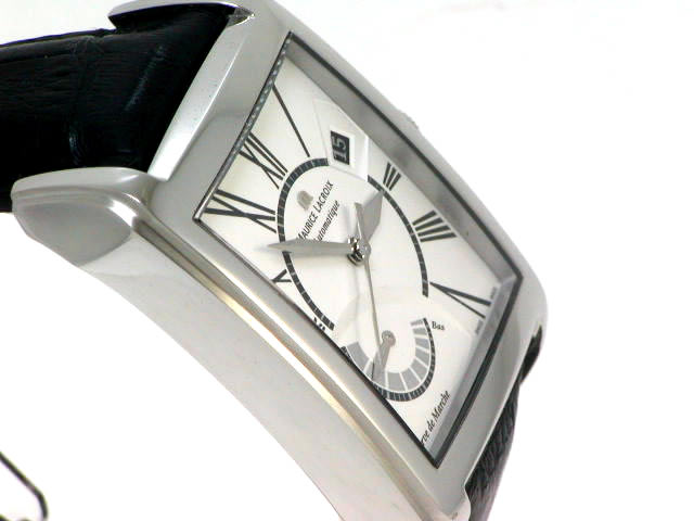 モーリスラクロア ポントス レクタンギュラー パワーリザーブ PT6157-SS001-110 自動巻 新品　Maurice Lacroix