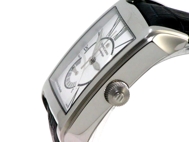 モーリスラクロア ポントス レクタンギュラー パワーリザーブ PT6157-SS001-110 自動巻 新品　Maurice Lacroix