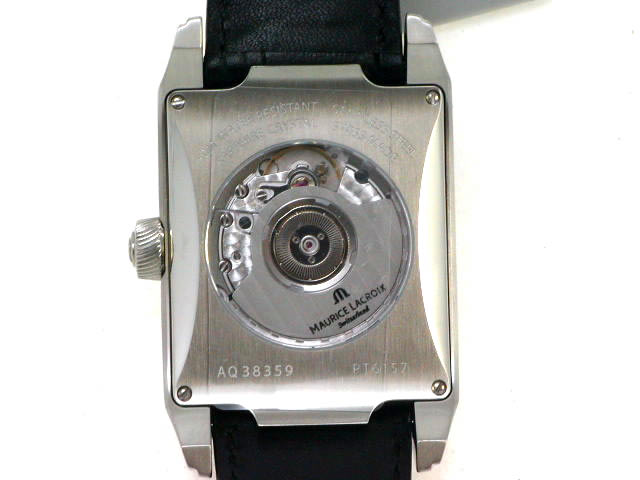 モーリスラクロア ポントス レクタンギュラー パワーリザーブ PT6157-SS001-110 自動巻 新品　Maurice Lacroix
