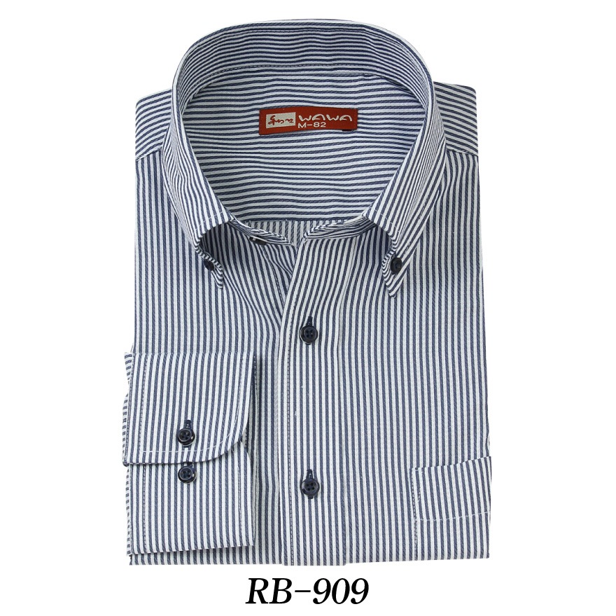 �ڥ᡼��������̵����RB-909 ��� Ĺµ �磻����� ���ȥ饤�� �֥롼 �� �ܥ�������� S,M,L,LL,3L,4L ������
