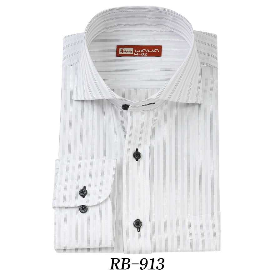 �ڥ᡼��������̵����RB-913 ��� Ĺµ �磻����� ���ȥ饤�� �֥�å� ���졼 �� ���� �磻�ɥ��顼 S,M,L,LL,3L,4L ������