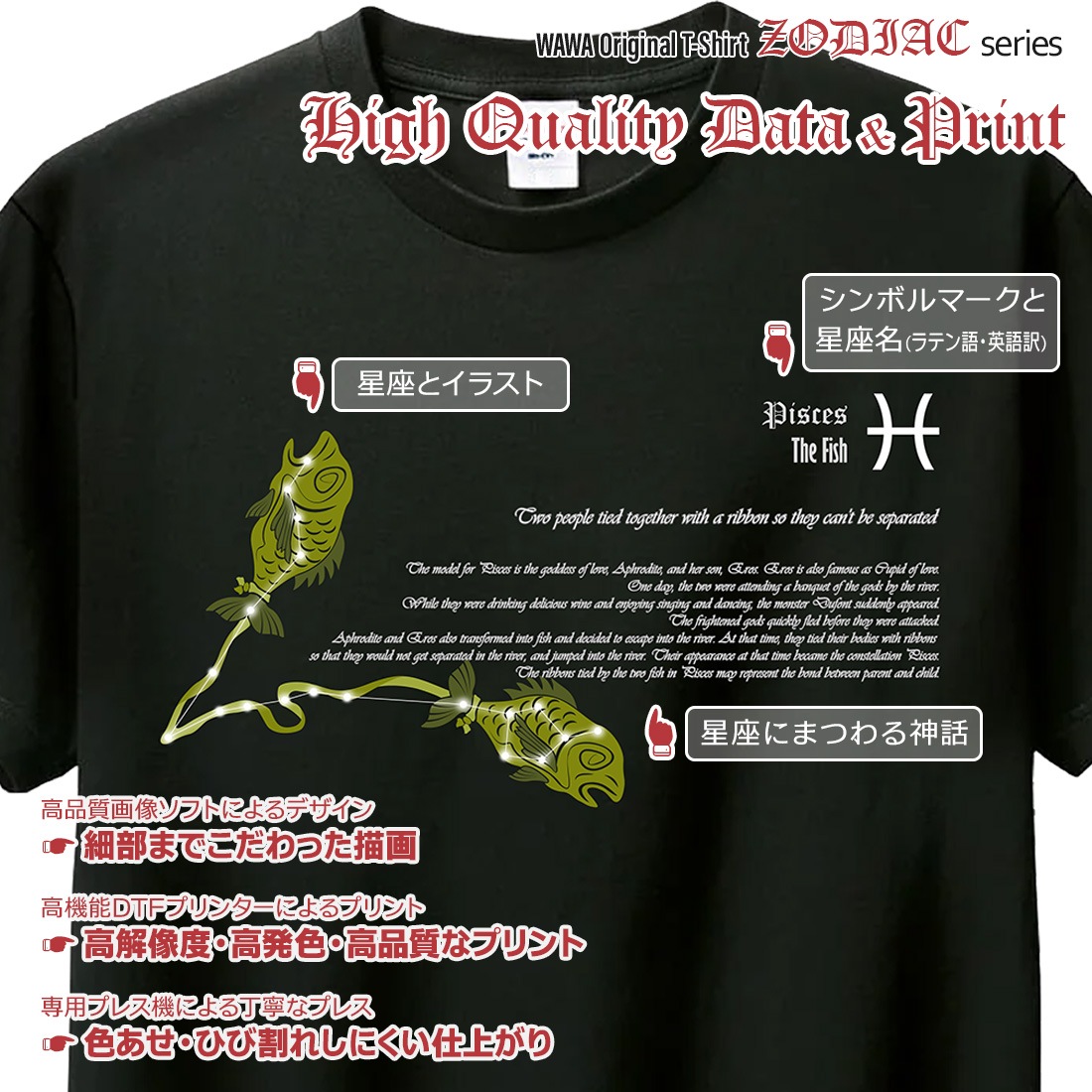 ������ T����� Ⱦµ ���� 12���� t����� Pisces Zodiac DTF DTF�ץ��� ����OK ���� ���åȥ� ������� �ۥ磻�� �֥�å� �֥롼 �ԥ� �ץ쥼��� ���ץ饤�� ��� ��ǥ����� S M L XL LL 2XL 3L ���� ���� �᡼���� ����̵��