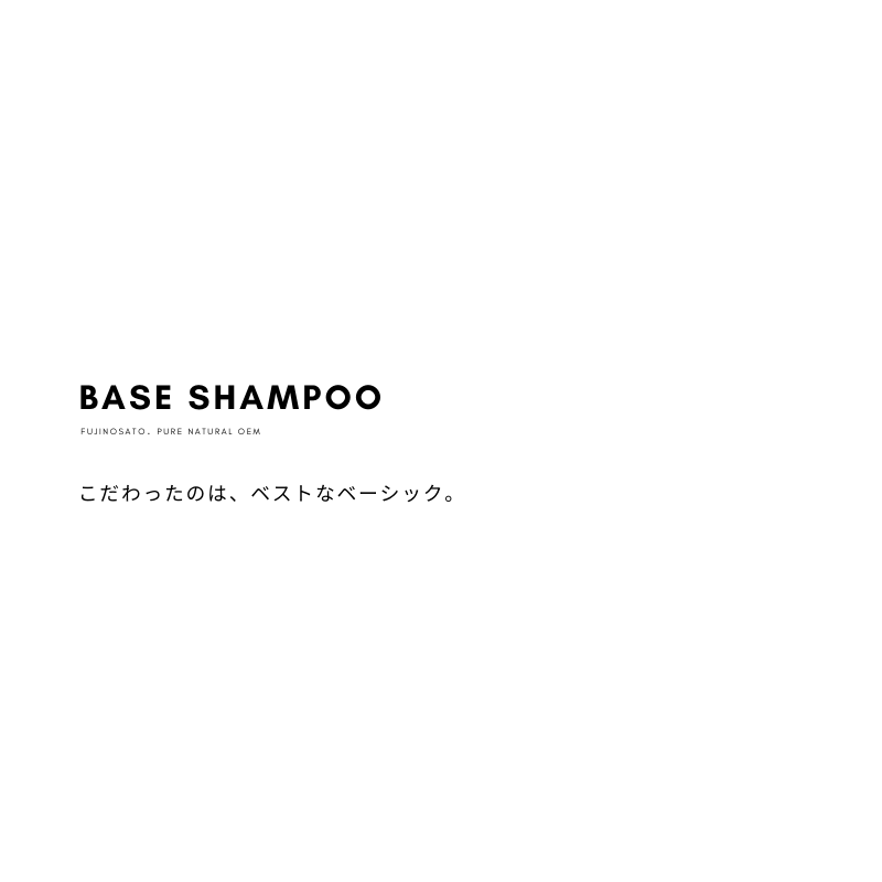 【キャンペーン】3本セットで２０％OFF★FUJINOSATO BASEシャンプー