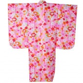 女の子 七五三 七歳 四つ身 よつみ 着物 小紋 咲 重ね衿・長襦袢付き|和小物|キッズ Kid's