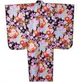 女の子 七五三 七歳 四つ身 よつみ 着物 小紋 咲 重ね衿・長襦袢付き|和小物|キッズ Kid's