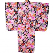 女の子 七五三 七歳 四つ身 よつみ 着物 小紋 咲 重ね衿・長襦袢付き|和小物|キッズ Kid's