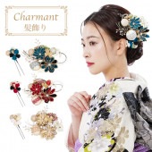 レディース 髪飾り 髪飾り 単品 シャルマン Charmant 花 女性用 成人式 卒業式
