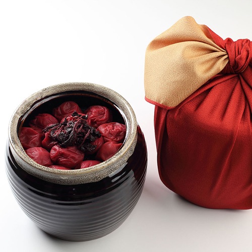 本造り仕込み】昔ながらのしそ梅干＜有機JAS認証＞ 壺入り1.1kg | 贈り