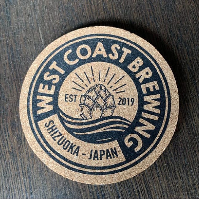 ◆『 WCBコルク製コースター 7mm（2枚セット） 』