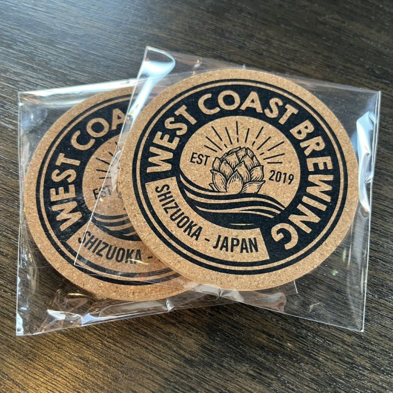◆『 WCBコルク製コースター 7mm -2枚セット- 』