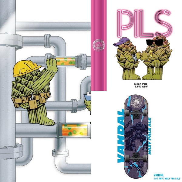 Urban Outlaws 』Mosaic Mainline x 2本 + Neon Pils x 1本 + Vandal x