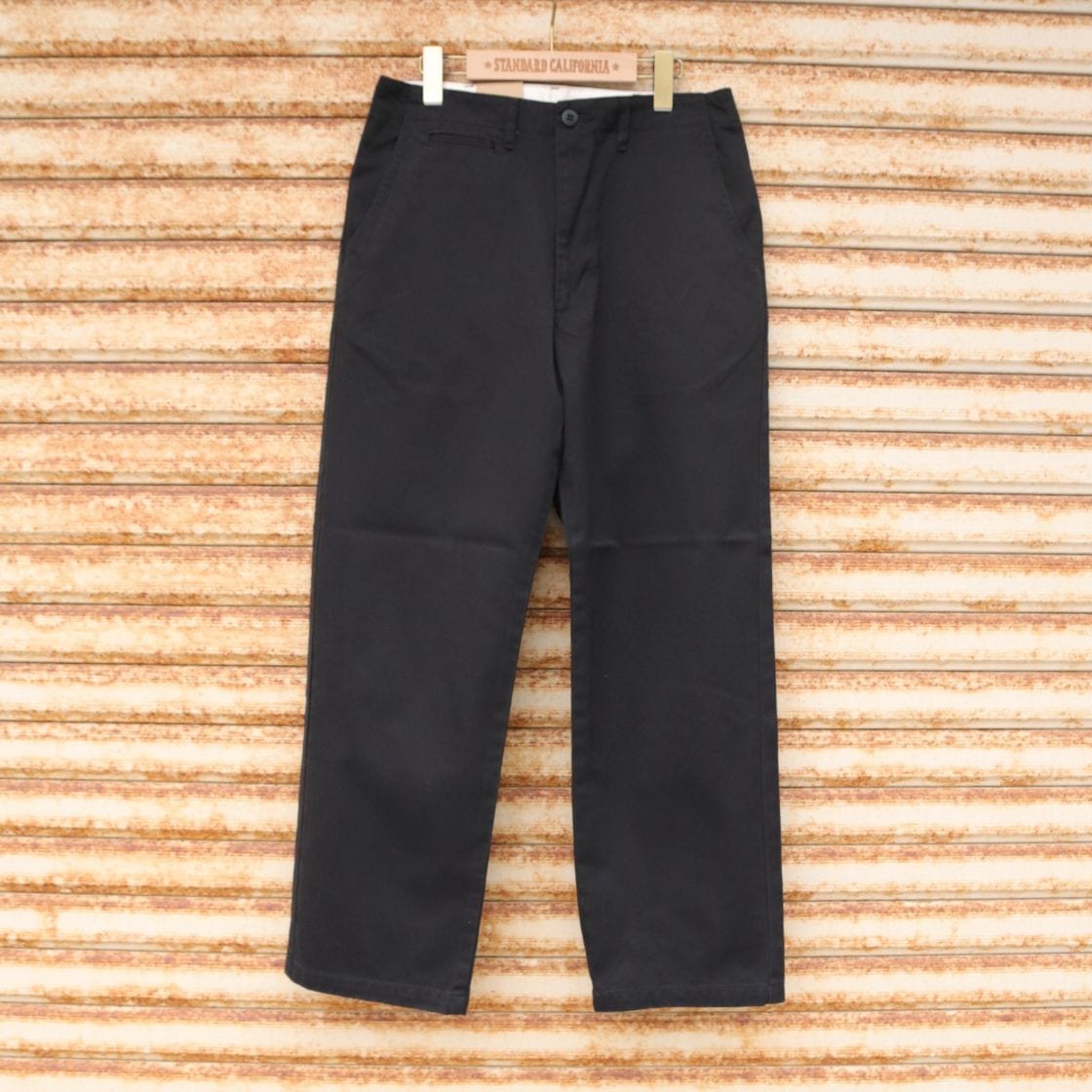SD Chino Pants W Vintage Wash - BLACK | STANDARDCALIFORNIA | WEAR