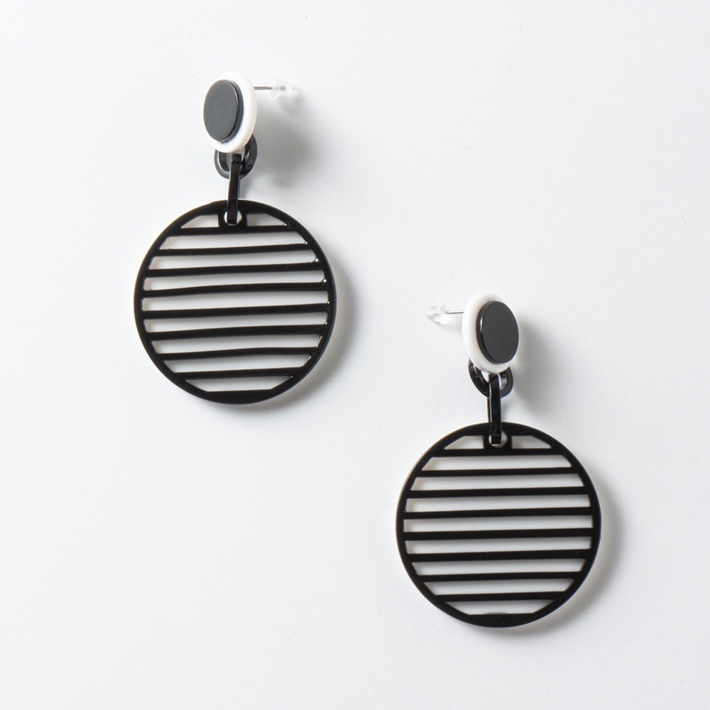 RoundStripeEarrings
