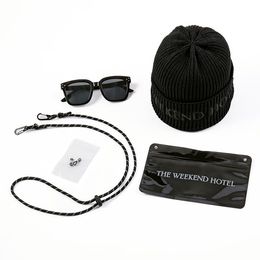 NewKnitHatSunglasses Set 
