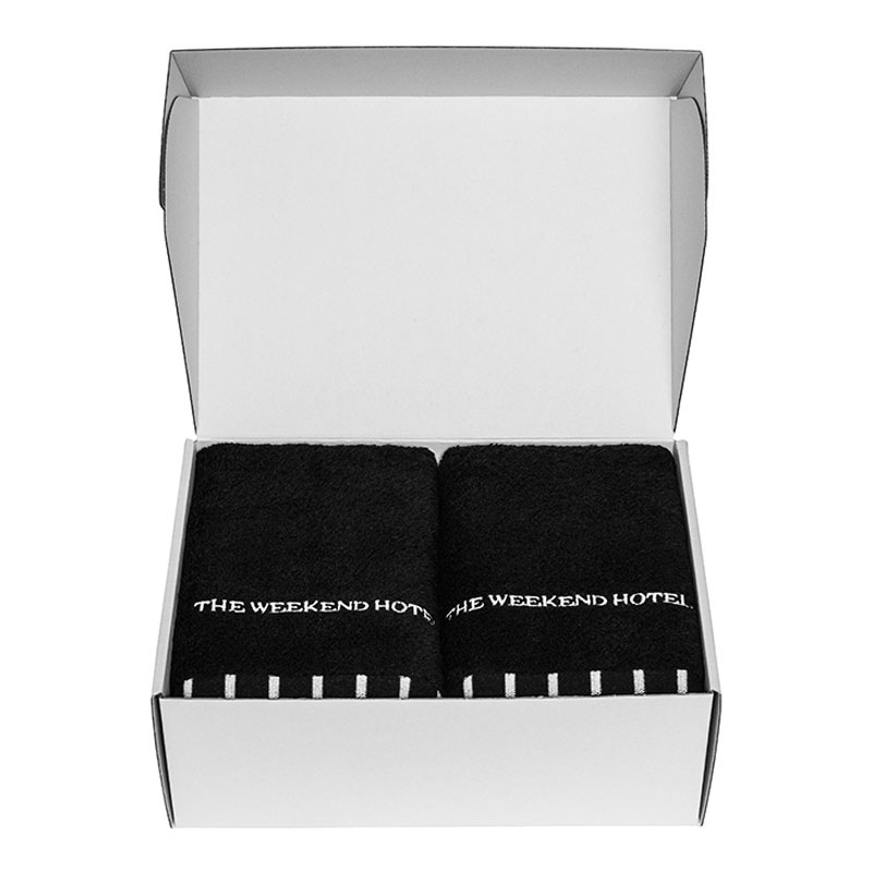 BathTowel GIFTBOX(Msize Black2å)