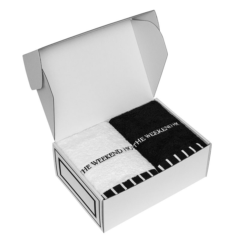 BathTowel GIFTBOX(Lsize White, Lsize Black2å)